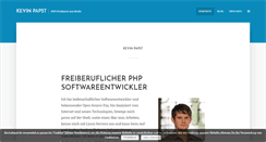 Desktop Screenshot of kevinpapst.de